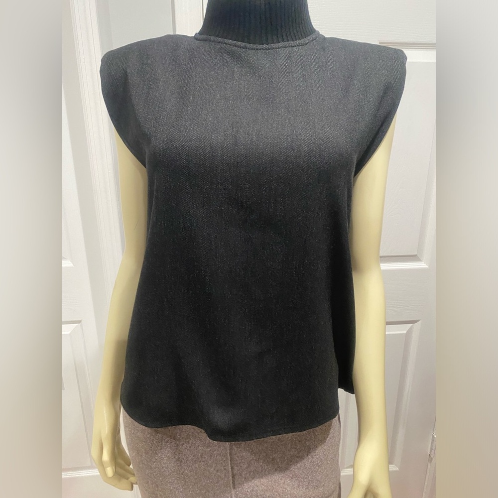 Zara Black Sleeveless Women's Top/ Size Small